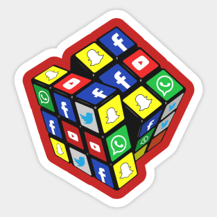 The Social Media Sphere Sticker